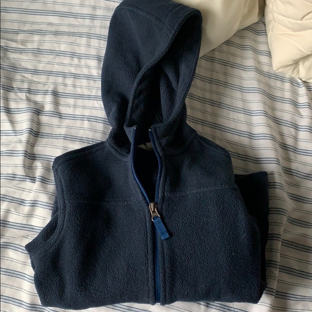 Lands end hooded fleece jacket